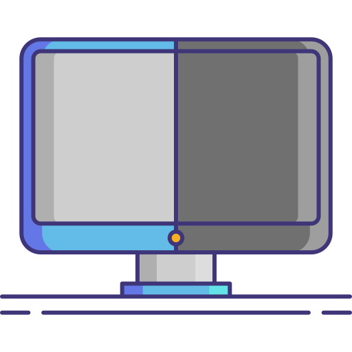 monitor Flaticons Lineal Color Ícone