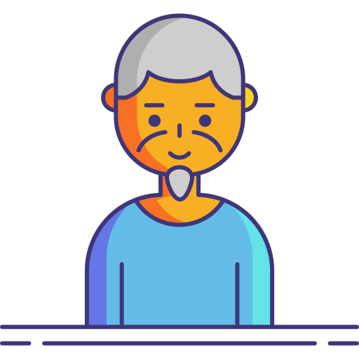 Elderly Flaticons Lineal Color icon