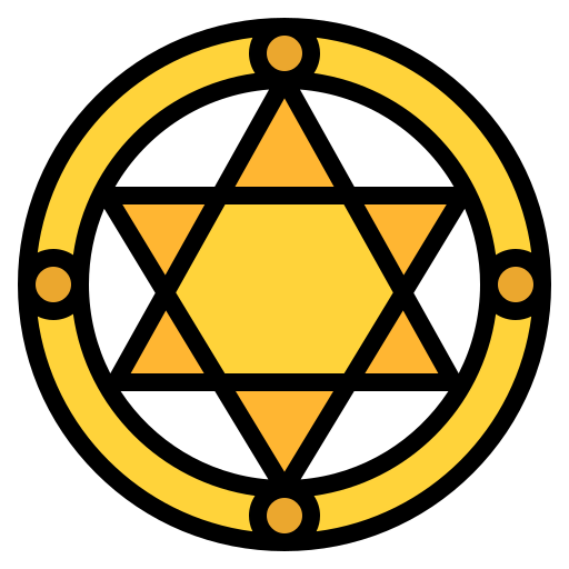 pentagram Iconixar Lineal Color icoon