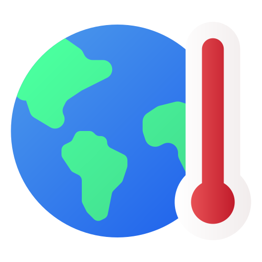 opwarming van de aarde Generic Flat Gradient icoon