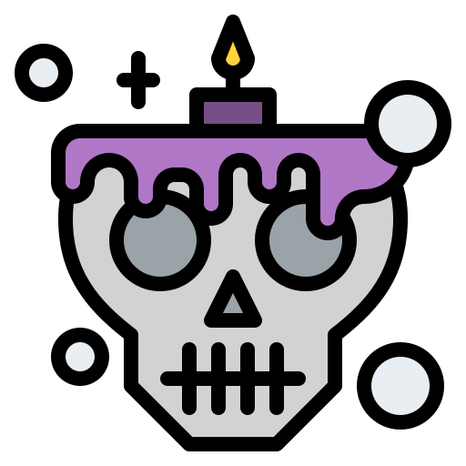 Skull Iconixar Lineal Color icon