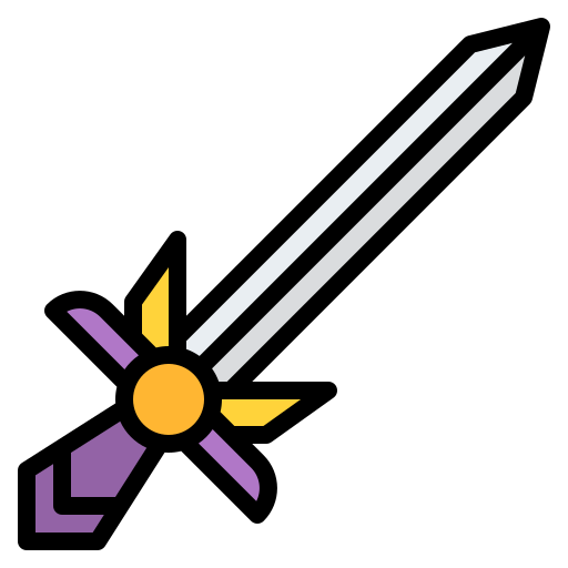 Épée Iconixar Lineal Color Icône