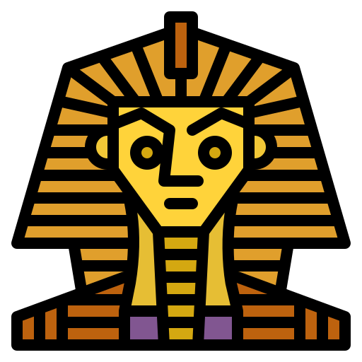 tutankamón Iconixar Lineal Color icono