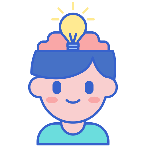 Open mind Flaticons Lineal Color icon