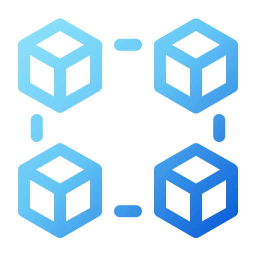 blockchain Generic Gradient ikona