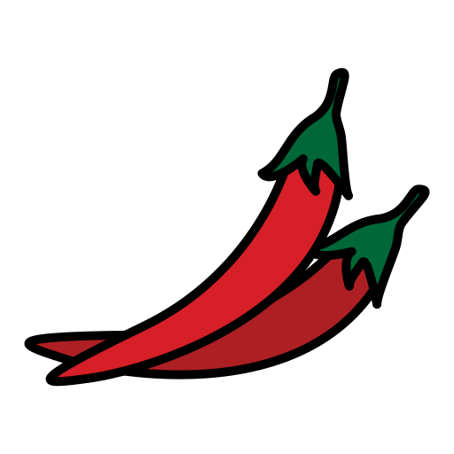 czerwony pieprz Generic Outline Color ikona