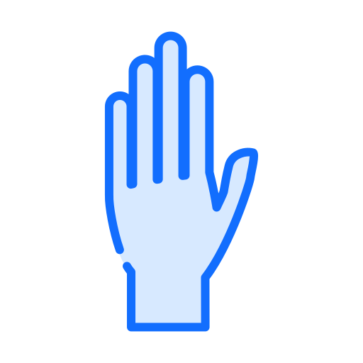 Hand up Generic Blue icon
