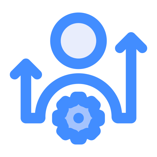 Cogwheel Generic Blue icon