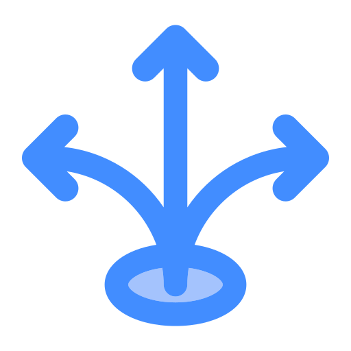 direcciones Generic Blue icono