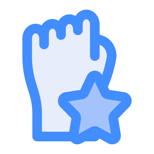 Fist Generic Blue icon