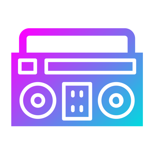 Boombox Generic Flat Gradient icon