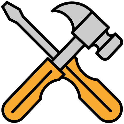 hammer Generic Outline Color icon