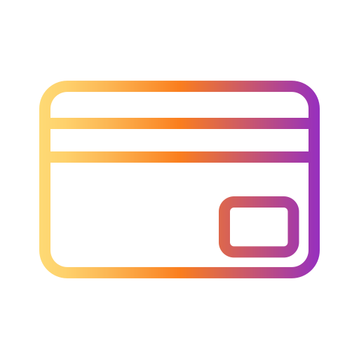 신용 카드 Generic Gradient icon