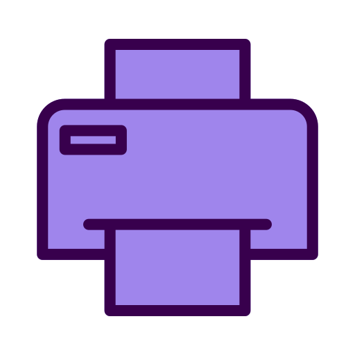 Print Generic Outline Color icon