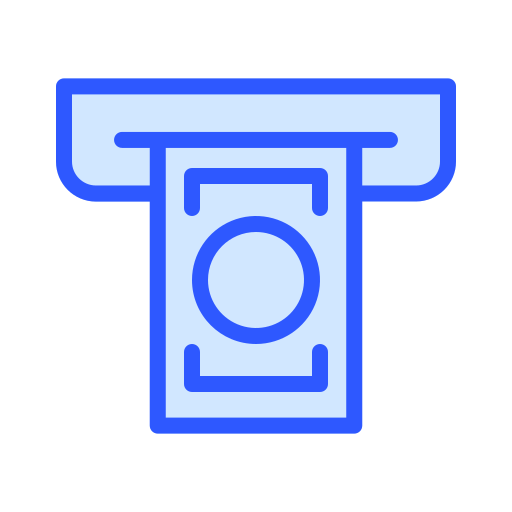 Withdrawal Generic Blue icon