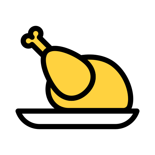 구운 치킨 Generic Outline Color icon