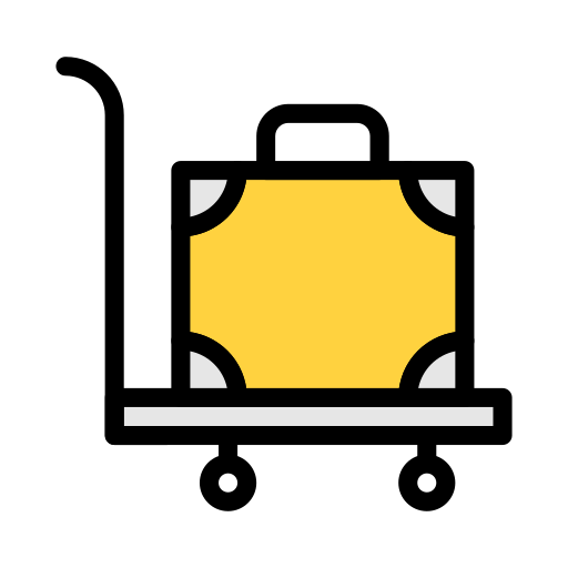 Luggage cart Generic Outline Color icon