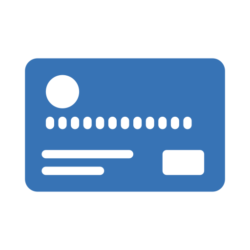 Credit card Generic Blue icon