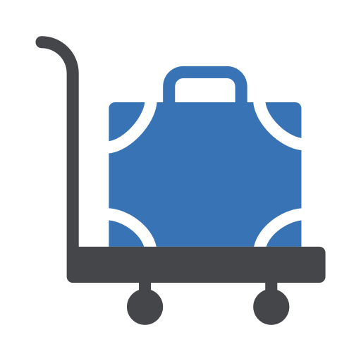 carrito de equipaje Generic Blue icono