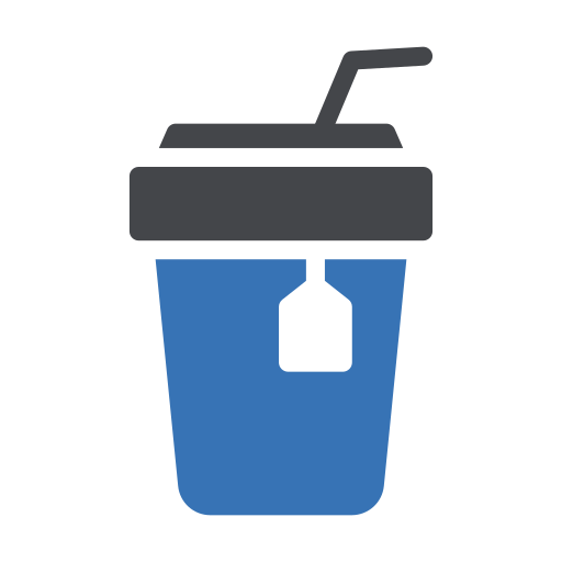 Paper cup Generic Blue icon