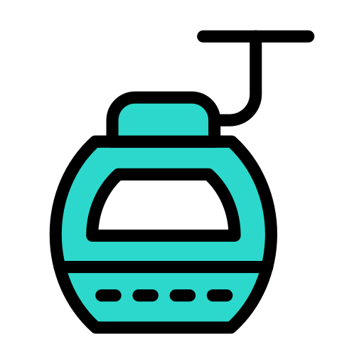 케이블카 Generic Outline Color icon