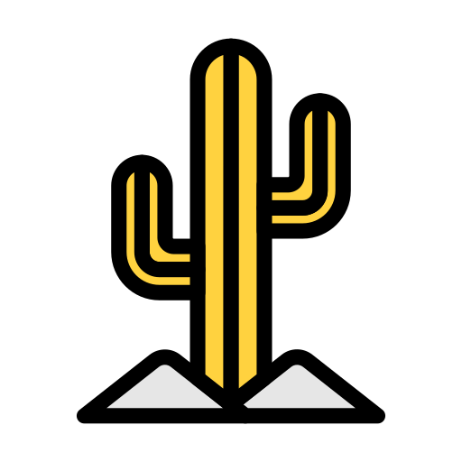 cactus Generic Outline Color icono