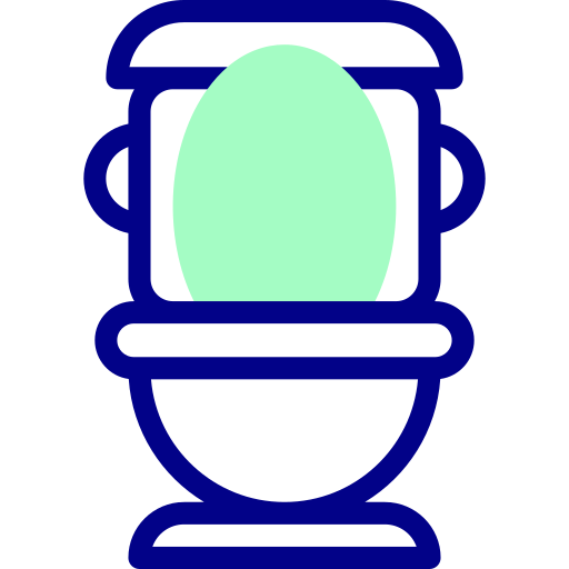 Toilet Detailed Mixed Lineal color icon