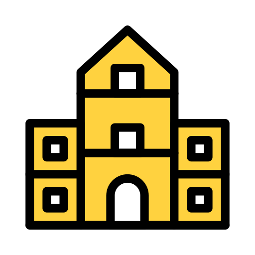 pałac Generic Outline Color ikona