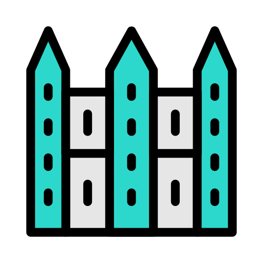 castillo de neuschwanstein Generic Outline Color icono