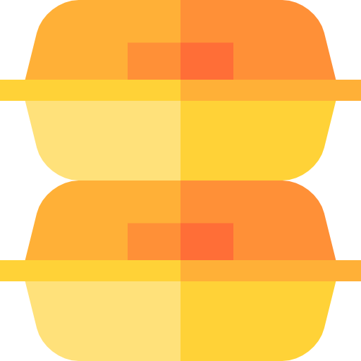 햄버거 Basic Straight Flat icon