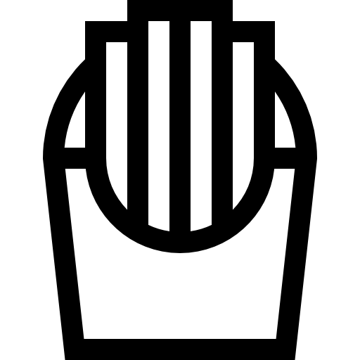 frytki Basic Straight Lineal ikona