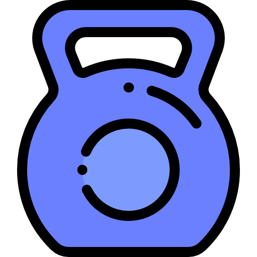 kettlebell Detailed Rounded Lineal color icon