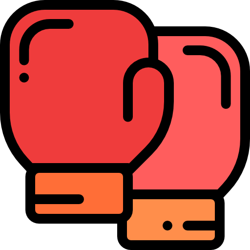 rękawice bokserskie Detailed Rounded Lineal color ikona
