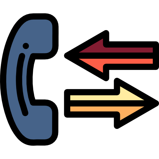Телефонный звонок Detailed Rounded Lineal color иконка