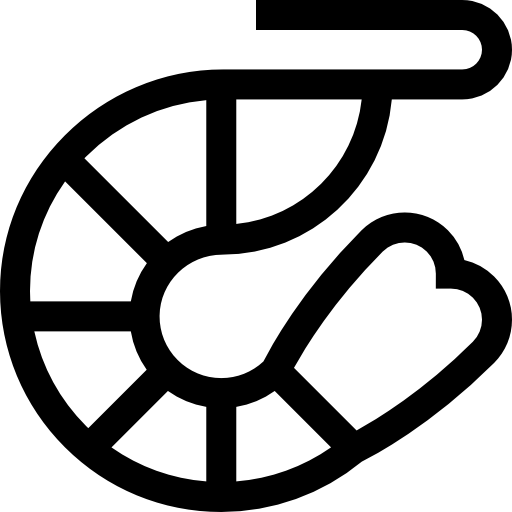 Prawn Basic Straight Lineal icon