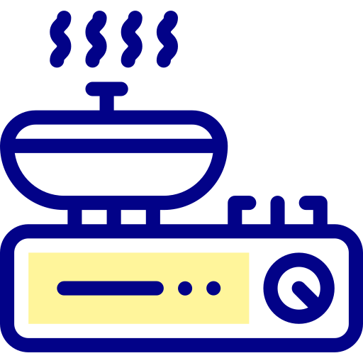 요리 Detailed Mixed Lineal color icon