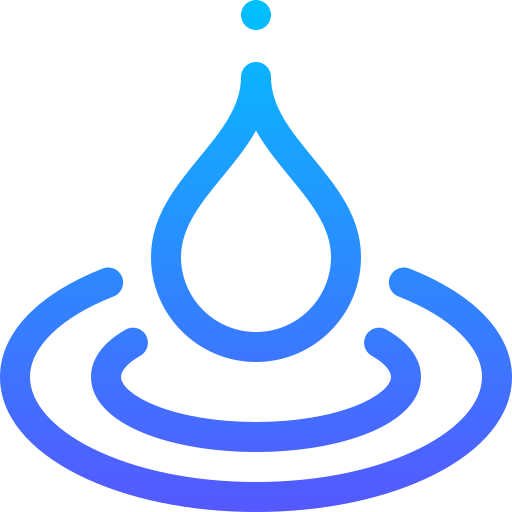 Droplet Basic Gradient Lineal color icon