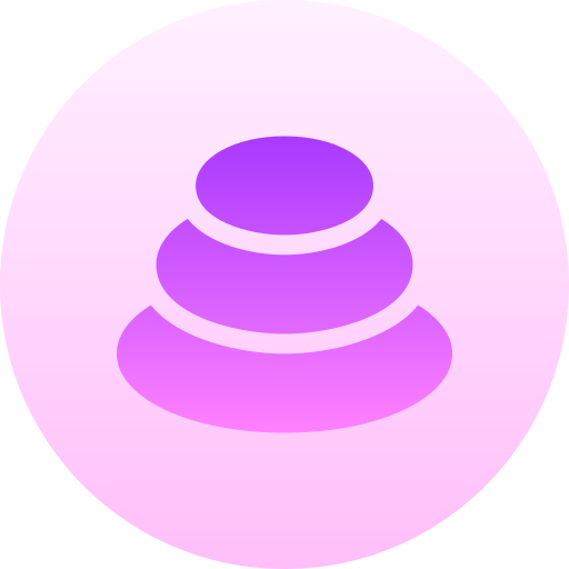 뜨거운 돌 Basic Gradient Circular icon