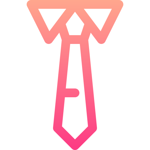 corbata Basic Gradient Lineal color icono