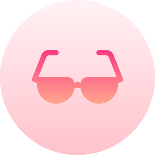 안경 Basic Gradient Circular icon