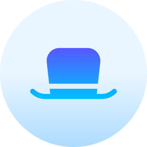 sombrero de copa Basic Gradient Circular icono