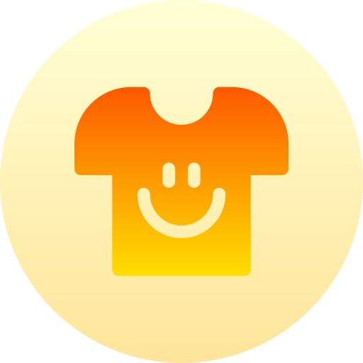 t-shirt Basic Gradient Circular icoon