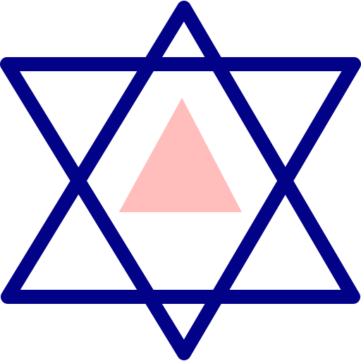 Merkaba Detailed Mixed Lineal color icon