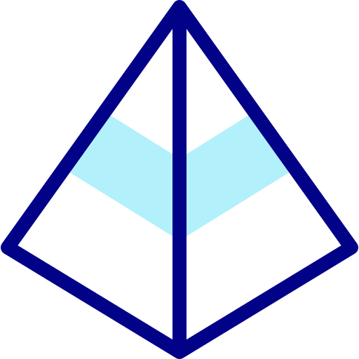 piramida Detailed Mixed Lineal color ikona