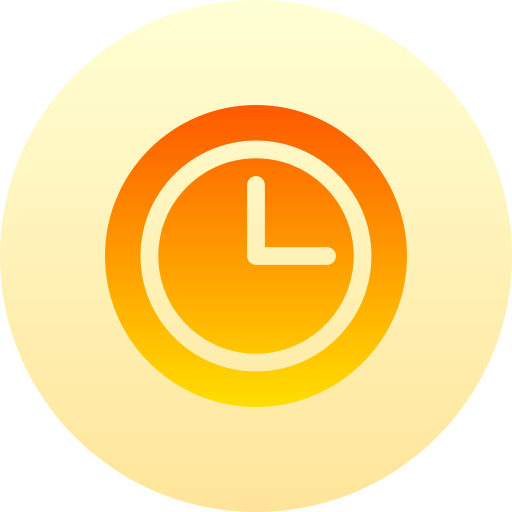 horloge Basic Gradient Circular Icône