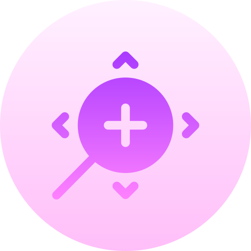 확대 Basic Gradient Circular icon