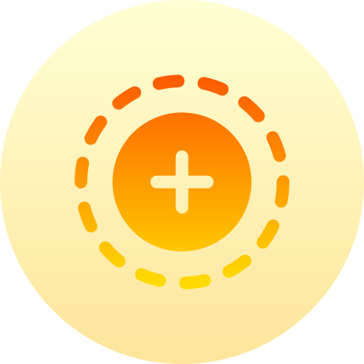 Add selection Basic Gradient Circular icon