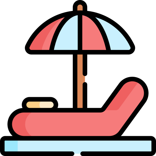 ビーチチェア Special Lineal color icon