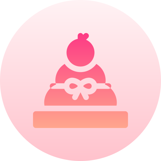 kagami mochi Basic Gradient Circular icono