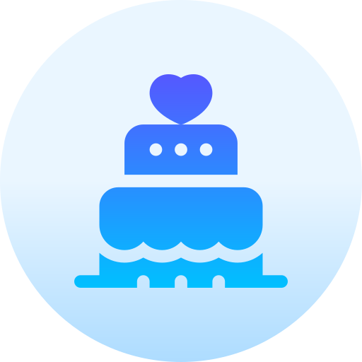 gâteau de mariage Basic Gradient Circular Icône